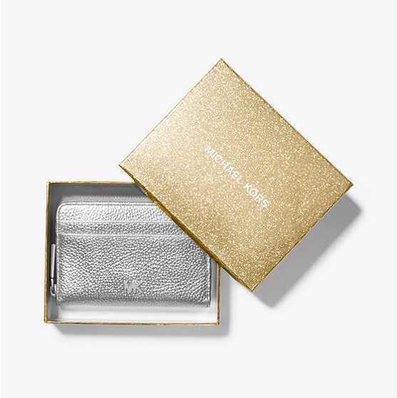 524-4 Michael Kors Brieftasche Mott Silber