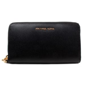 Michael Kors Brieftasche Jet Set Schwarz