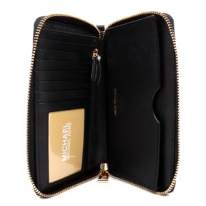 Michael Kors Brieftasche Jet Set Schwarz
