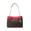 Michael-Kors-Susan-Logo Braun-Rot